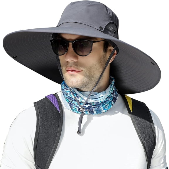 YooGuoGuo Wide Brim Sun Protection Hat Outdoor Unisex Ventilated Hats for Hiking Beach Fishing Safari Garden Lawn Yard Work Kayaking