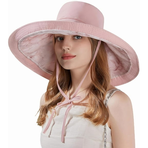 YooGuoGuo Wide Brim Women Summer Sun Floppy Hat Beach Bucket Fishing Hats Reversible Packable Outdoor UV Protection