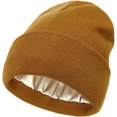 thumbnail image 1 of YooGuoGuo Winter Beanie Hats for Women Satin Lining Wool Knit Caps Warm Skull Caps for Fall Cold Weather Gift, 1 of 7
