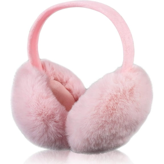 YooGuoGuo Winter Ear Muffs, Cute Ear Muffs Winter Women Foldable Earmuffs Women Winter Earmuffs Ear Covers for Winter Cold Weather Outdoor (Pink)