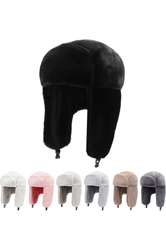 Winter Hats for Men Womens Winter Hats Ushanka Trapper Hat with Earflaps Warmer for Adult Boys Girls