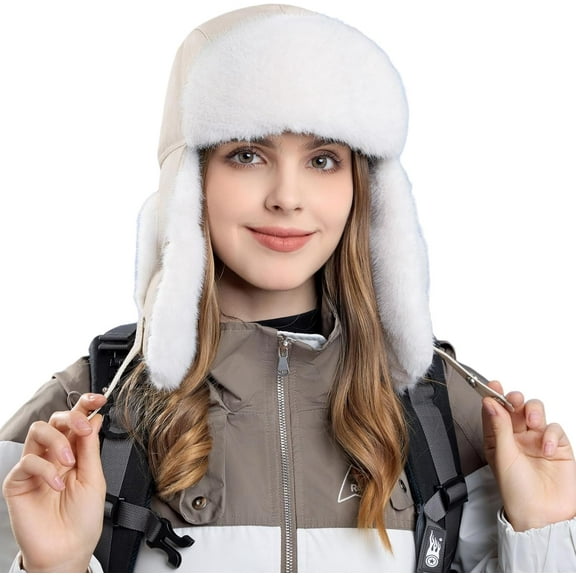 YooGuoGuo Winter Trapper Hats Ushanka Trooper Unisex Hunting Hat Outdoor Ski Snow Windproof Cap Ear Flaps