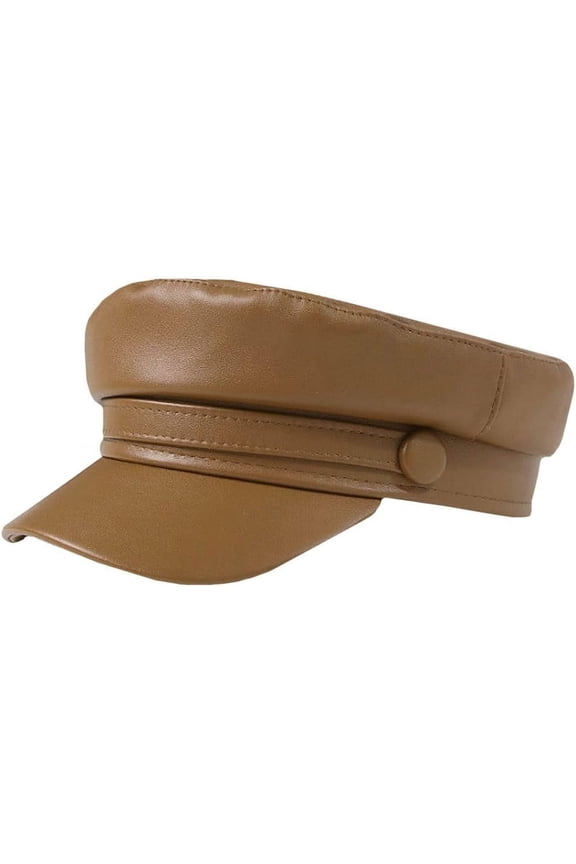 Women Animal Pattern Buckle Newsboy Cap Visor Flat Top Sailor Fiddler Bakerboy Hat Army Cap