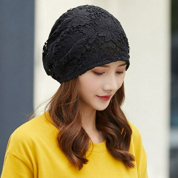 YooGuoGuo Women Beanies Ladies Solid Beanie Hat Hip Hop Cap Spring Autumn Lace Skullies Beanies Female Slouch Beanie Cap Women Hat