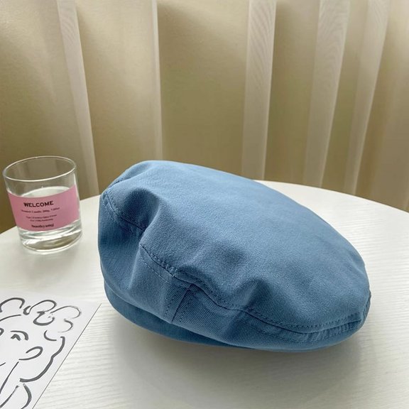 YooGuoGuo Women Cotton Berets French Artist Style Spring Summer Painter Cap Retro Solid Color Girl Beret Hat