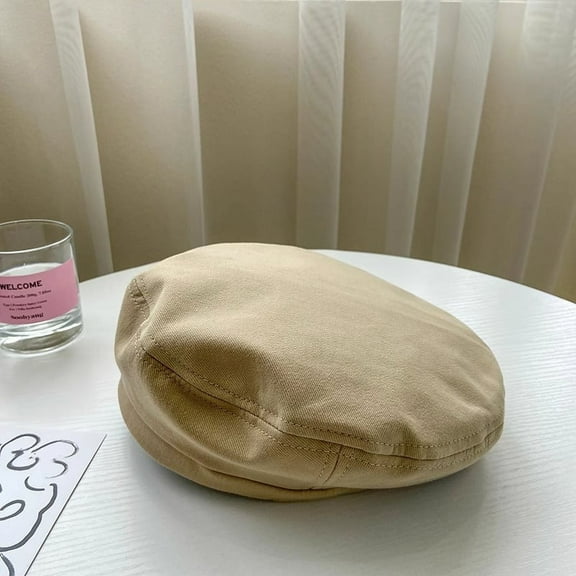 YooGuoGuo Women Cotton Berets French Artist Style Spring Summer Painter Cap Retro Solid Color Girl Beret Hat