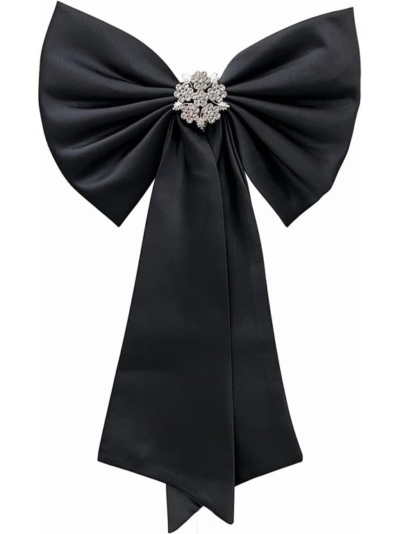 Women Detachable Satin Bridal Bow Wedding Dress Back Decor for Bridal Party Prom