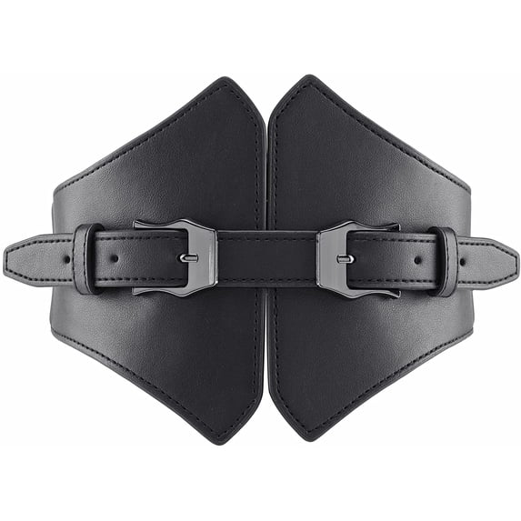 YooGuoGuo Women Elastic Wide Band Dress Belt Cinch Stretch Fashion Vintage Waistband PU Leather Belt Custume Cosplay Party