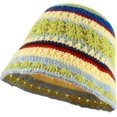 thumbnail image 1 of YooGuoGuo Women Fashion Crochet Bucket Hat Cute Knit Fisherman Caps for Outdoor Fall Spring Striped Beanies Cloche Hats, 1 of 6