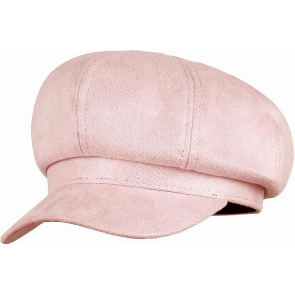 YooGuoGuo Women Faux Suede Newsboy Cap Paperboy Painter Visor Hat