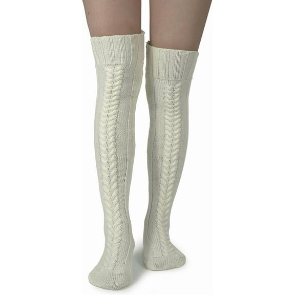 YooGuoGuo Women Knee High Socks Warm Thick Knit Cozy Boot Stockings Size 5-10