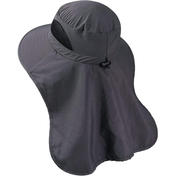 YooGuoGuo Women Large Brim Sun Hat with Neck Flap, Men Quick Dry Hiking Fishing Safari Hat UPF 50 
