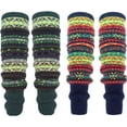 thumbnail image 1 of YooGuoGuo Women Long Leg Warmers Winter Bohemian Cover Boot Cuffs Knit Crochet Over Knee Christmas Boho, 1 of 8