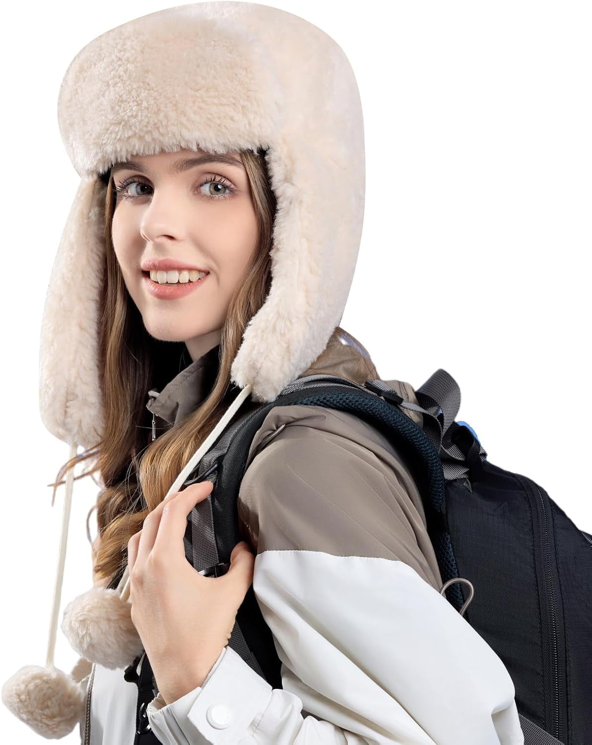 YooGuoGuo Women Men Winter Trapper Hats Ear Flaps Ushanka Trooper Hunting Hat Outdoor Ski Snow Windproof Cap