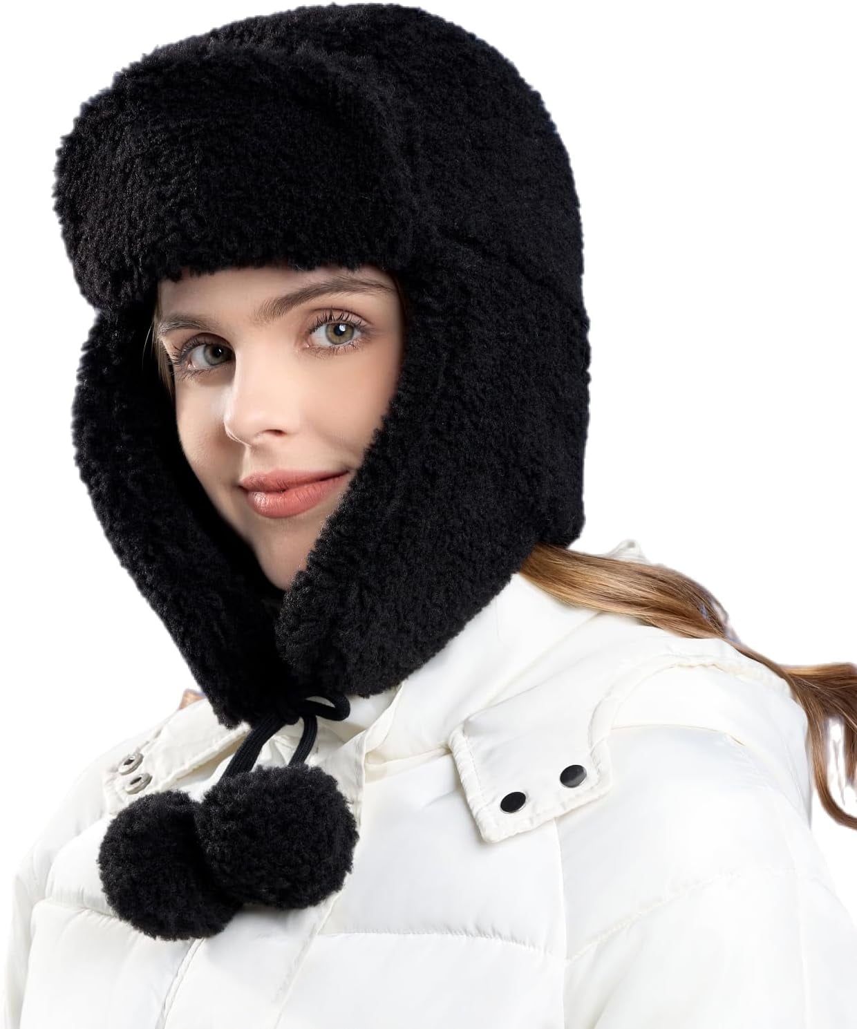 YooGuoGuo Women Men Winter Trapper Hats Ear Flaps Ushanka Trooper Hunting Hat Outdoor Ski Snow Windproof Cap