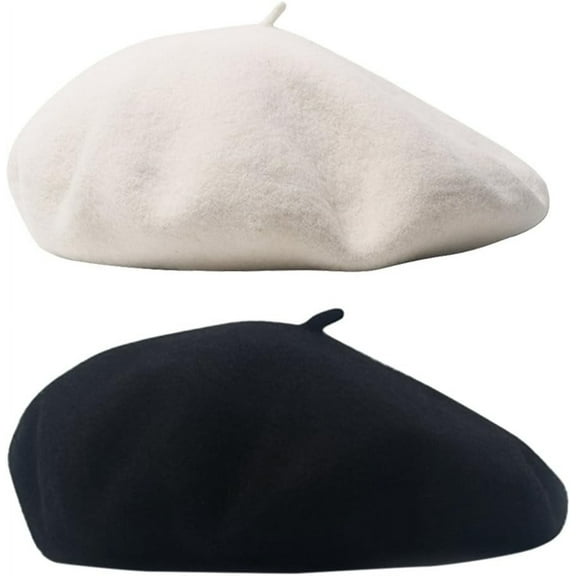 YooGuoGuo Women Men Wool French Beret Solid Color Warm Beanie Hat Artist Painter Fancy Dress Costumes