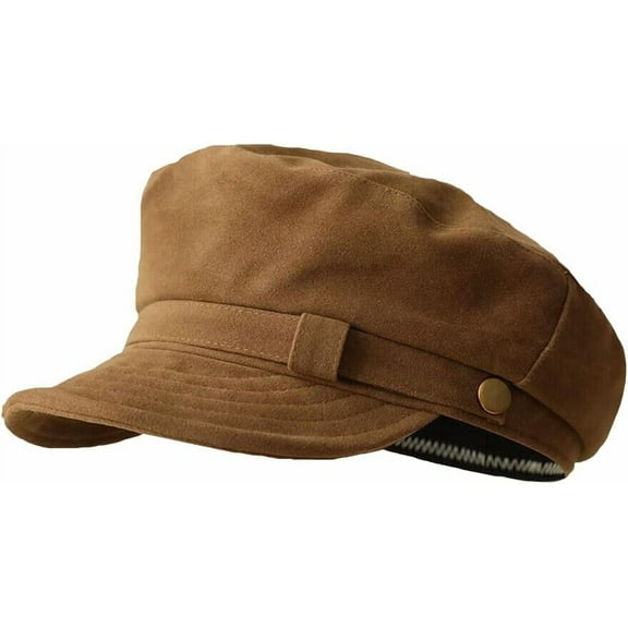 YooGuoGuo Women Newsboy Cap Faux Suede Beret Hat Adjustable Casual