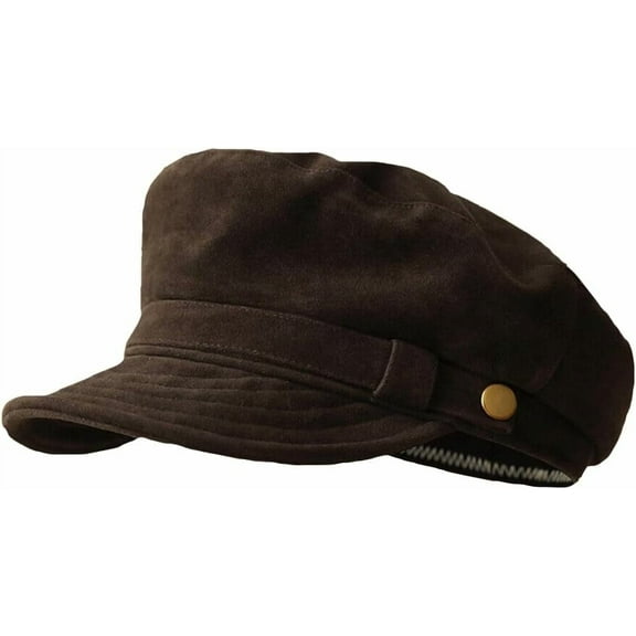 YooGuoGuo Women Newsboy Cap Faux Suede Beret Hat Adjustable Casual