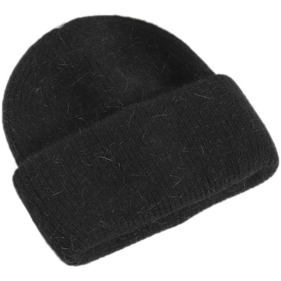 YooGuoGuo Women Puffy Soft Slouchy Cuffed Beanie Hats Winter Lightweight Knit Fisherman Cap