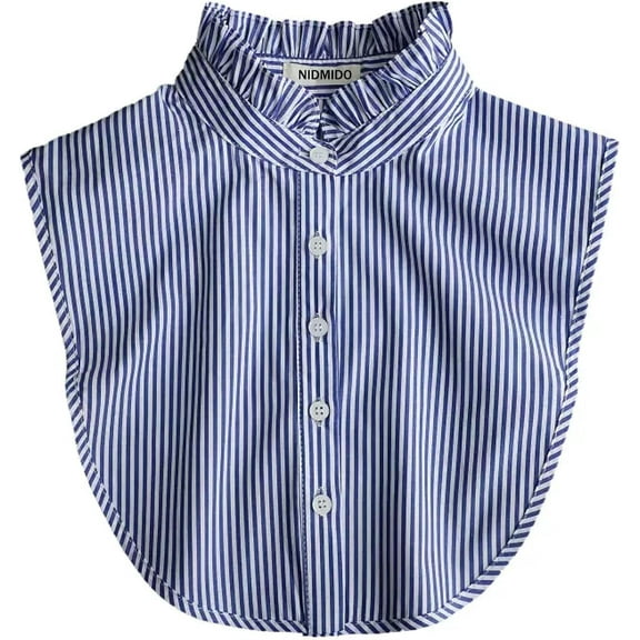 YooGuoGuo Women Ruffle Mock Neck Detachable Half Blouse Shirts Fake Collar Dickey Collar Faux False Collar for Girls