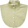 thumbnail image 1 of YooGuoGuoGuo  Women Ruffle Mock Neck Detachable Half Blouse Shirts Fake Collar Dickey Collar Faux False Collar for Girls, 1 of 2