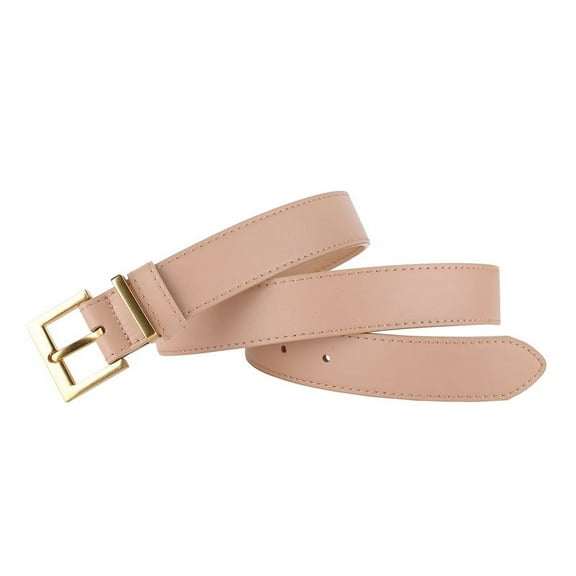 YooGuoGuo Women'S Belt Soft Genuine Leather Belt Square Buckle Pin Buckle Jeans Brown Belt Chic Luxury Brand Fancy Vintage Strap Female