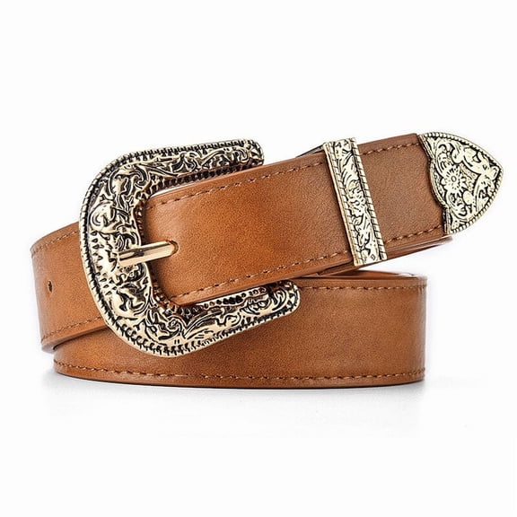YooGuoGuo Women'S Belt Vintage Carved Needle Buckle Men'S Belt Punk Hip Hop Rock Style Jeans Belt Y2K Belt PU Leather Belt Cheap Belt