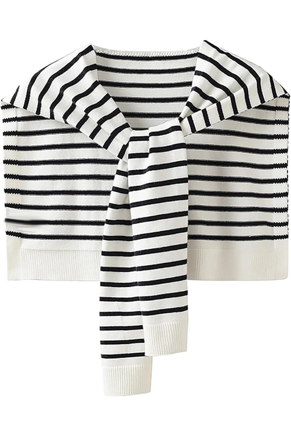 Women Shawl Wrap, Knitted Scarf Cape Pashmina Shawls, Fashion Shrug for Fall Winter Spring & Air-conditioned Room