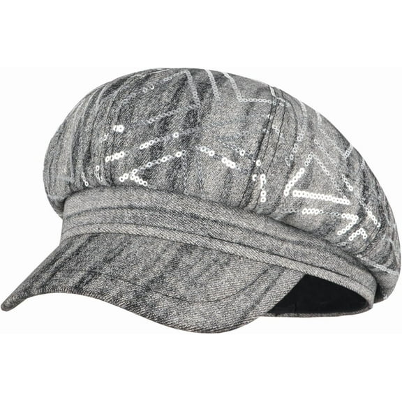 YooGuoGuo Women Summer Spring Fall Denim Newsboy Cap Visor Paperboy Painter Hat