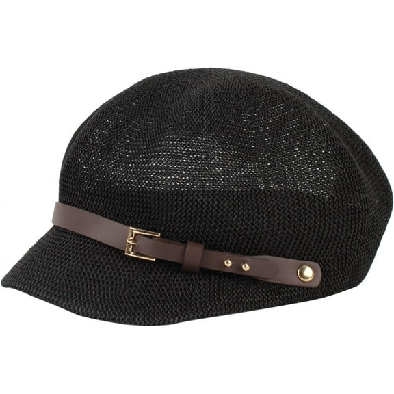 YooGuoGuo Women Summer Straw Woven Visor Sun Hat Newsboy Cap Painter Hat