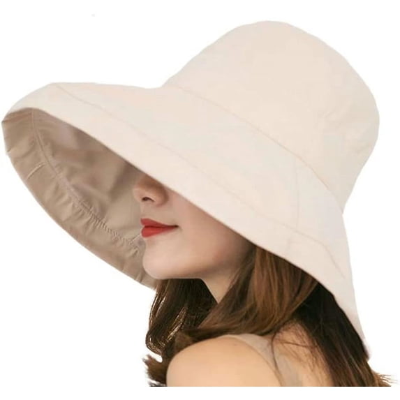 YooGuoGuo Women Sun Hat Wide Brim UV Protection Soild Bucket Hat Travel Outdoor Beach Hat