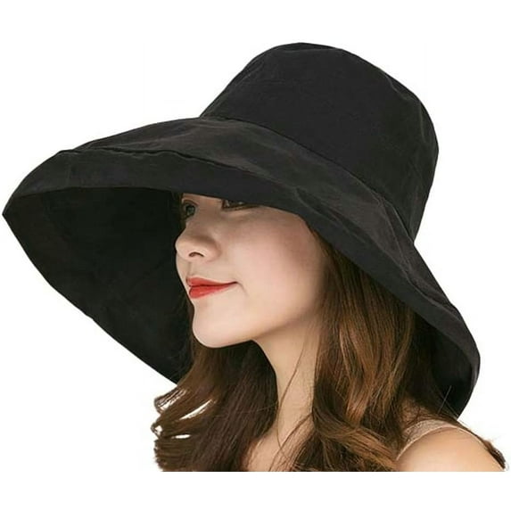 YooGuoGuo Women Sun Hat Wide Brim UV Protection Soild Bucket Hat Travel Outdoor Beach Hat