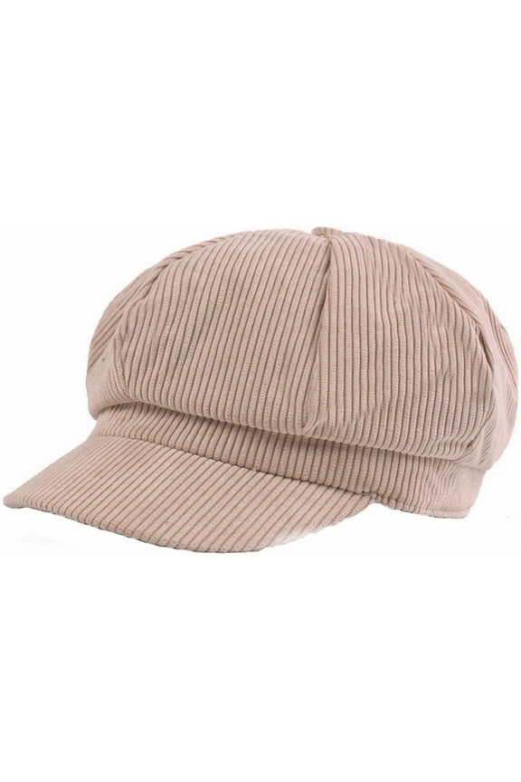 Women Vintage Newsboy Peaked Beret Cap Warm Baker Boy Visor Hat Flat Cap