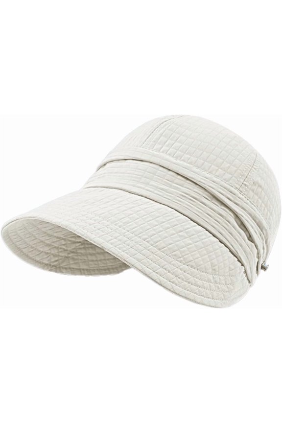 Women Visor Sun Hat Wide Brim Cap Summer UV Protection Light Hanging Mask Fisherman Hat Outdoor Beach