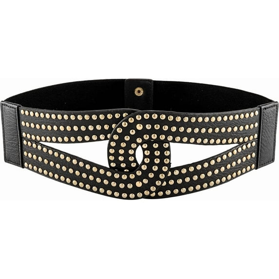 YooGuoGuo Women Wide Elastic Belt PU Leather Vintage Dress Wide Waist Belt Punk Fashion Cinch Stretch Belt Retro Waistband