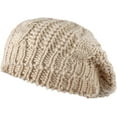 thumbnail image 1 of YooGuoGuo Women Winter Knitted Twisted Beret Cap Slouchy Crochet Beanie Hat Ladies Warm Beret Hat, 1 of 7