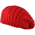 thumbnail image 1 of YooGuoGuo Women Winter Knitted Twisted Beret Cap Slouchy Crochet Beanie Hat Ladies Warm Beret Hat, 1 of 7