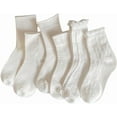 thumbnail image 1 of YooGuoGuo Women's 6 Pairs Knitted Crew Socks Soft Ankle Socks Casual Everyday Socks, 1 of 5