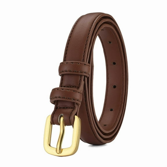YooGuoGuo Women's Belt New PU Leather Simple Metal Buckle Belt Girl Dress Jeans Belt Women's Leisure Luxury Designer Brand Belt