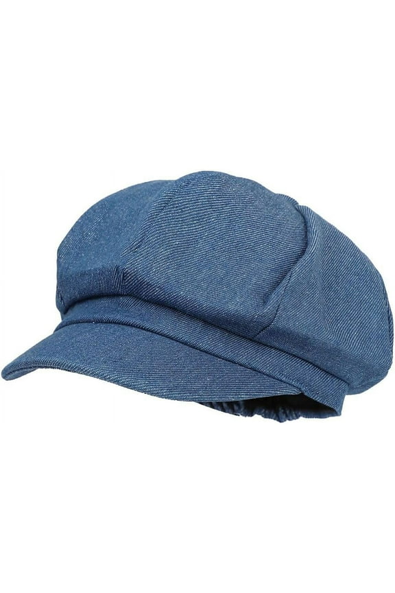 Women’s Denim Newsboy Cap Visor Beret Hat Cap