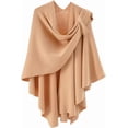 thumbnail image 1 of YooGuoGuo Women's Elegant Cross Shawl Soft Wrap Poncho Large Open Front Sweater for Spring Fall Winter, 1 of 6