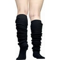 thumbnail image 1 of YooGuoGuo Women's Extra Knit Japanese Style Loose Socks - Black Lolita Leg Warmer Bubble Slouch, 1 of 6