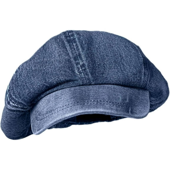 YooGuoGuo Women's Retro Peaked Ivy Newsboy Paperboy Painter Cap Hats (746DBLUE)