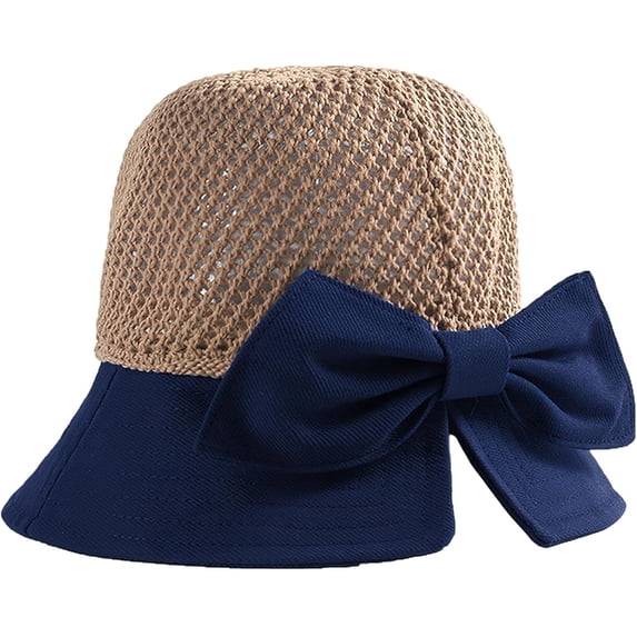 YooGuoGuo Women's Sun Hats with Wide Brim Floppy Beach Hat Packable Breathable with Bowknot for Summer Vacation