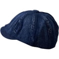 thumbnail image 1 of YooGuoGuo Women's Vintage Denim Newsboy Cap Slouchy Octagonal Cap Comfy Lightweight Painter Beret Hat, 1 of 8