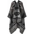 thumbnail image 1 of YooGuoGuo Women's Warm Shawl Wrap Winter Fall Cardigan Sweaters Open Front Poncho Cape Oversized Printed Scarf, 1 of 7