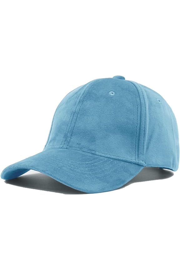 Women's Winter Fall Classic Style Velvet Baseball Cap 6 Panel Fashionable Adjustable Sports Hat for Women