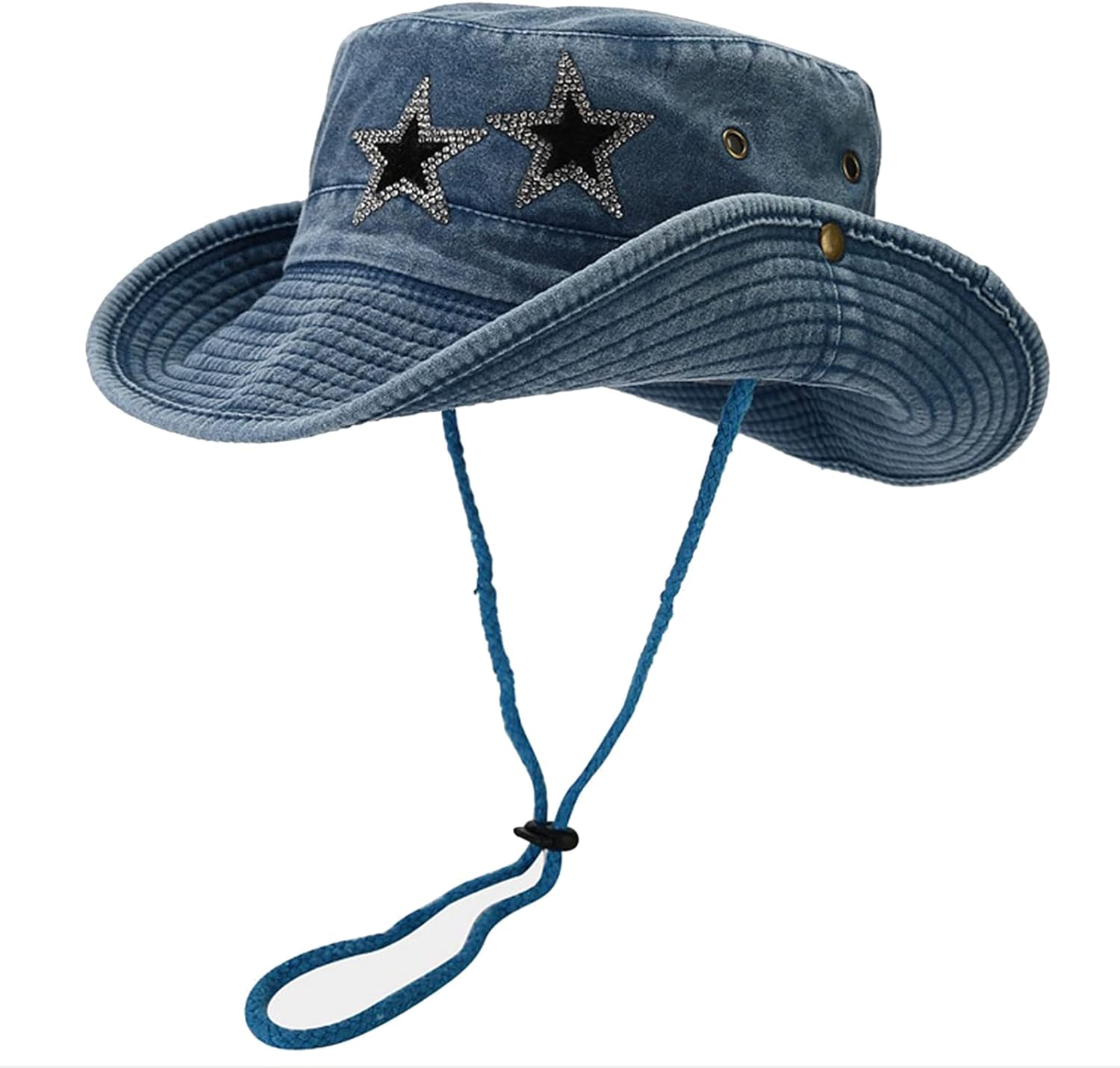 YooGuoGuo Women's Y2K Sun Hat, Cotton Washed Boonie Hat with String ...