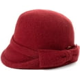 thumbnail image 1 of YooGuoGuo Womens 1920s Vintage Wool Felt Cloche Bucket Bowler Hat Winter Crushable, 1 of 6