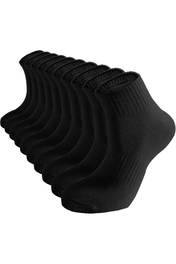 Womens Ankle Socks Thin Cotton Gym Socks Athletic Mini Crew Socks 5 Pairs